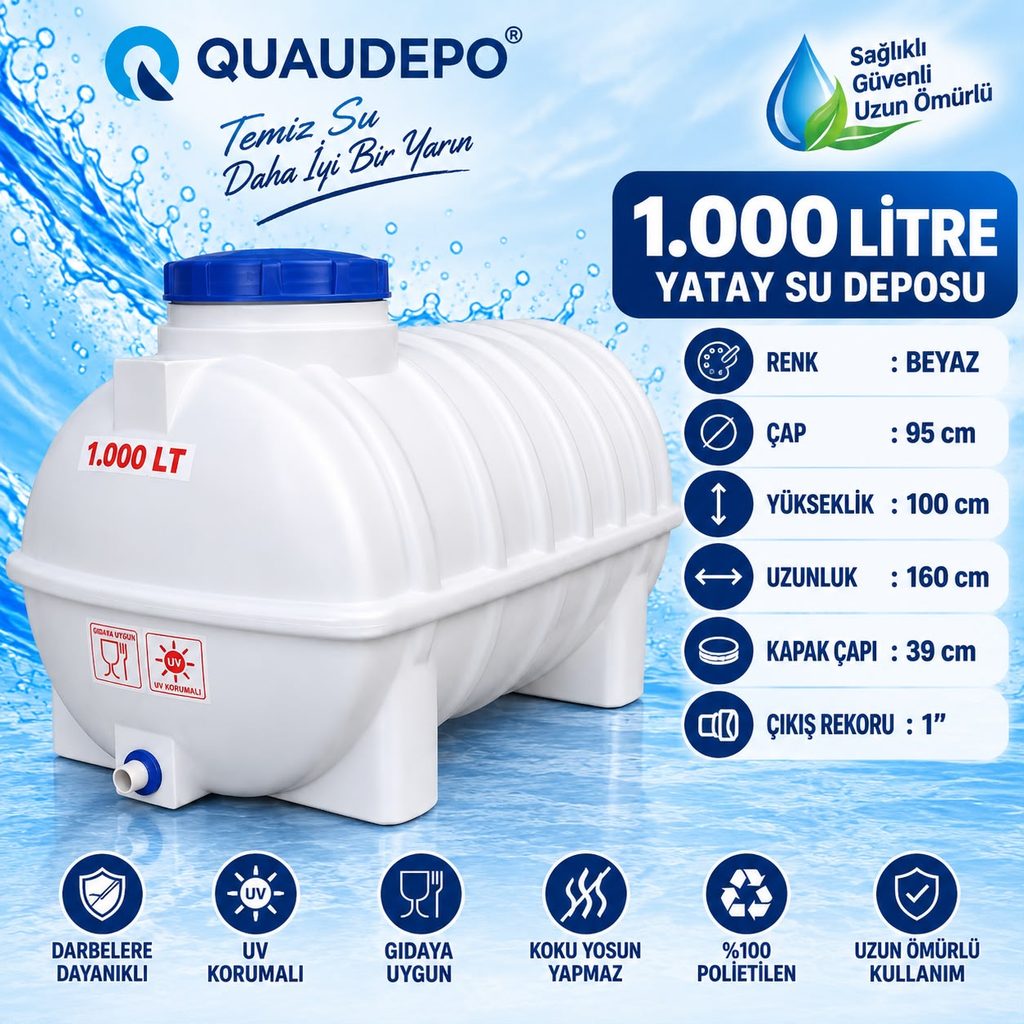 1000 LİTRE DİKEY SU DEPOSU