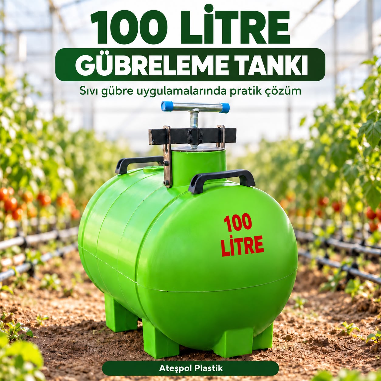 100 litre gübreleme tankı